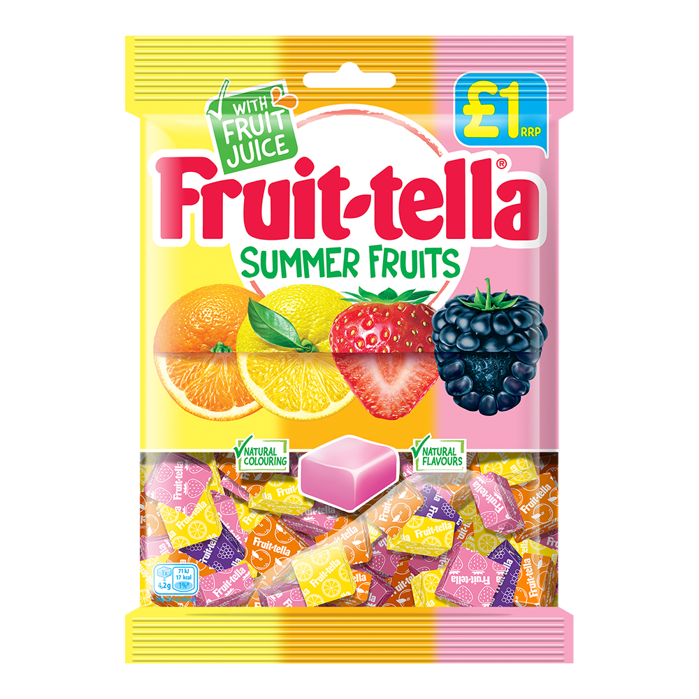 Fruitella Strawberry, Fruitella Candy, Fruittella, Fruitella Sweets