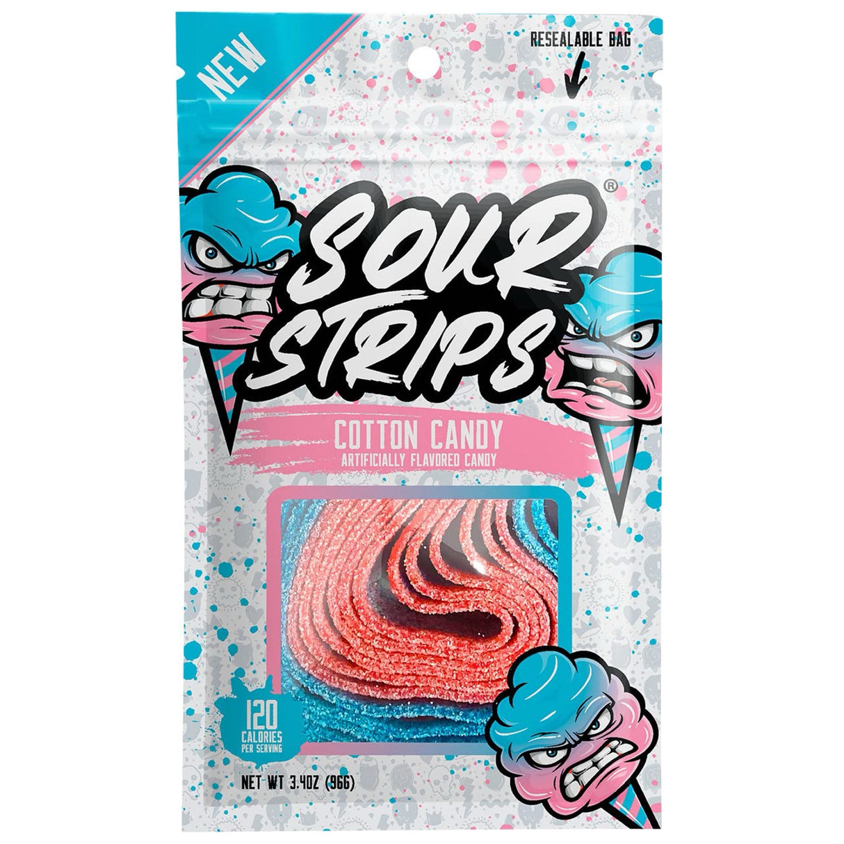 Sour Strips Cotton Candy