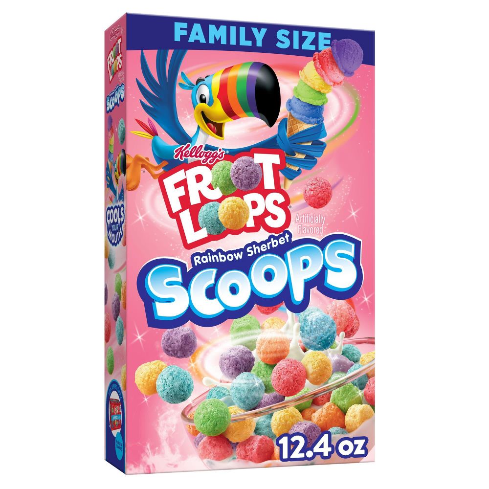 Froot Loops Rainbow Sherbet Scoops